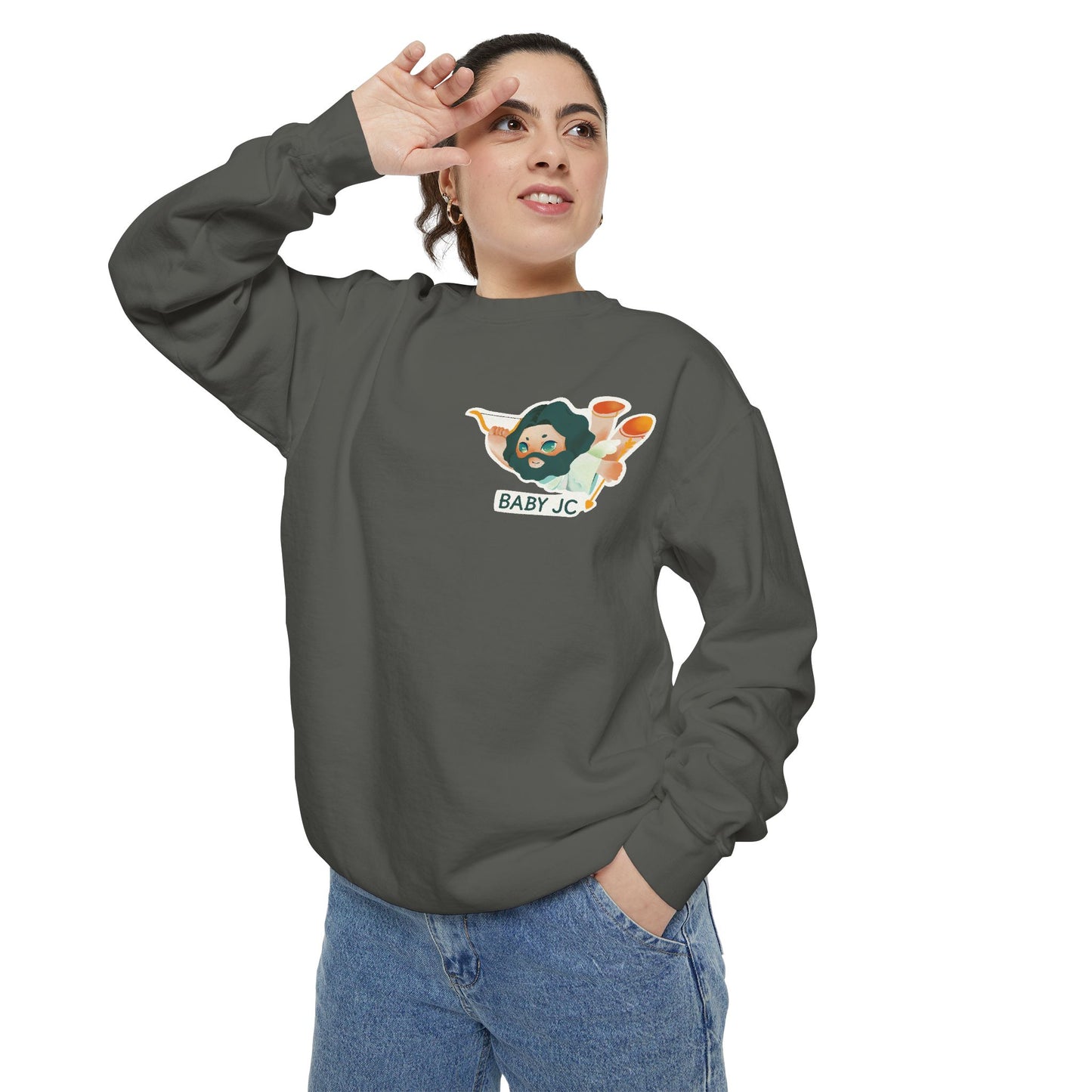 Adult Sweatshirt | Cupid Baby JC πβ¨