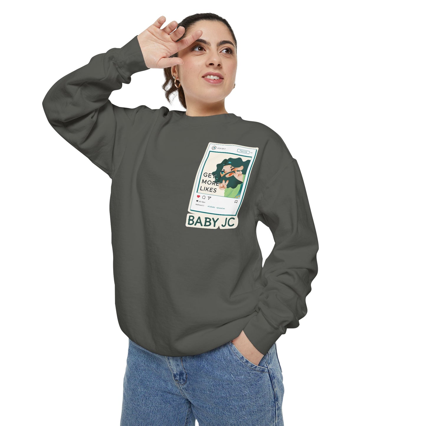 Adult Sweatshirt | Baby JC & Social Vibe 😎✨
