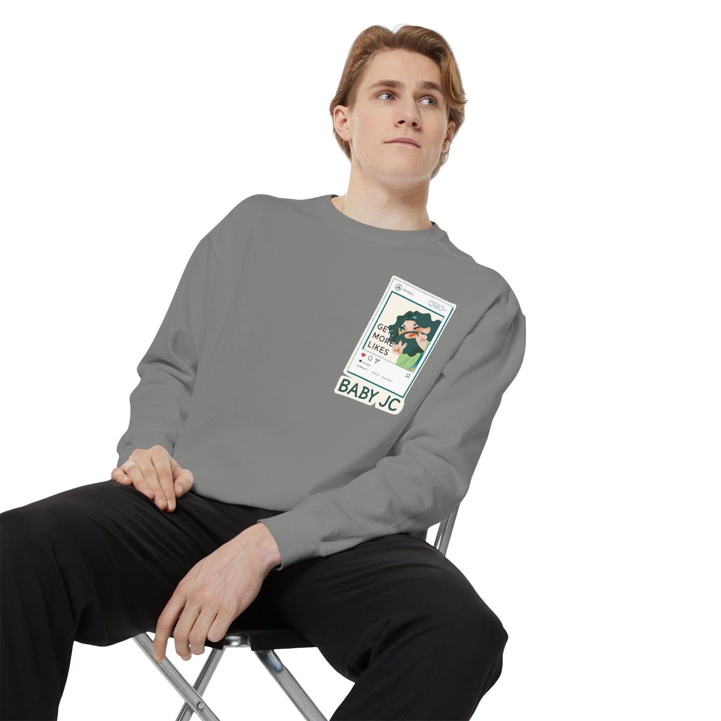 Adult Sweatshirt | Baby JC & Social Vibe 😎✨