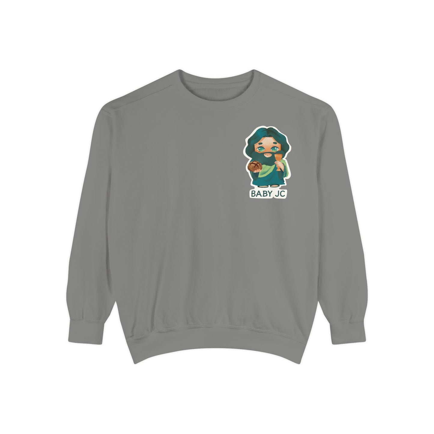 Adult Sweatshirt | Little Supper with Baby JC