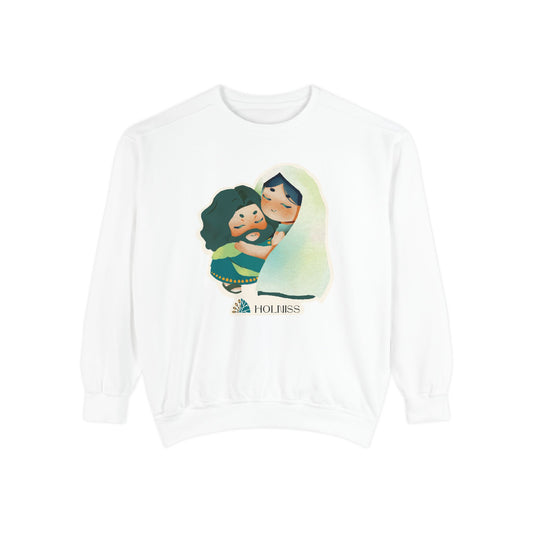 Adult Sweatshirt| Baby JC & Mama Maria